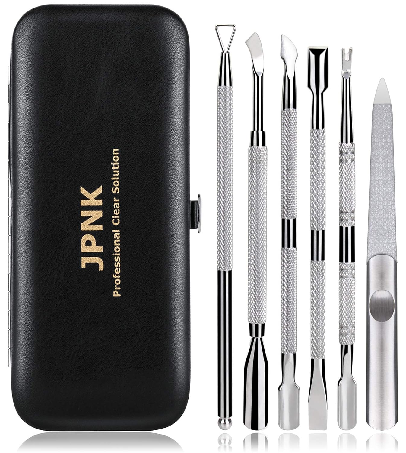 JPNK 6PCS Manicure Set Nail Clippers, Stainless Steel Pedicure Grooming Kit, Professional Home Travel Nail Tools : Beauty