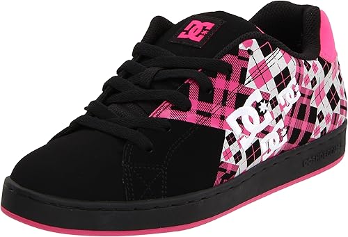 womens pink and black dc shoes