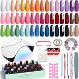 VANREESA Gel Nail Polish Set with Lamp Starter Kit 24 Colors view 1