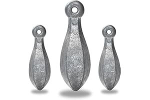 BLUEWING Bank Sinker 1LB/2LB/3LB/5LB/6LB Box Fishing Weights Saltwater Bullet Lead 1oz,2oz,3oz,5oz,8oz,10oz,12oz,16oz,32oz