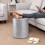 Trintion Dressing Table Chair 37x30cm Velvet Round Stool Footstool view 2