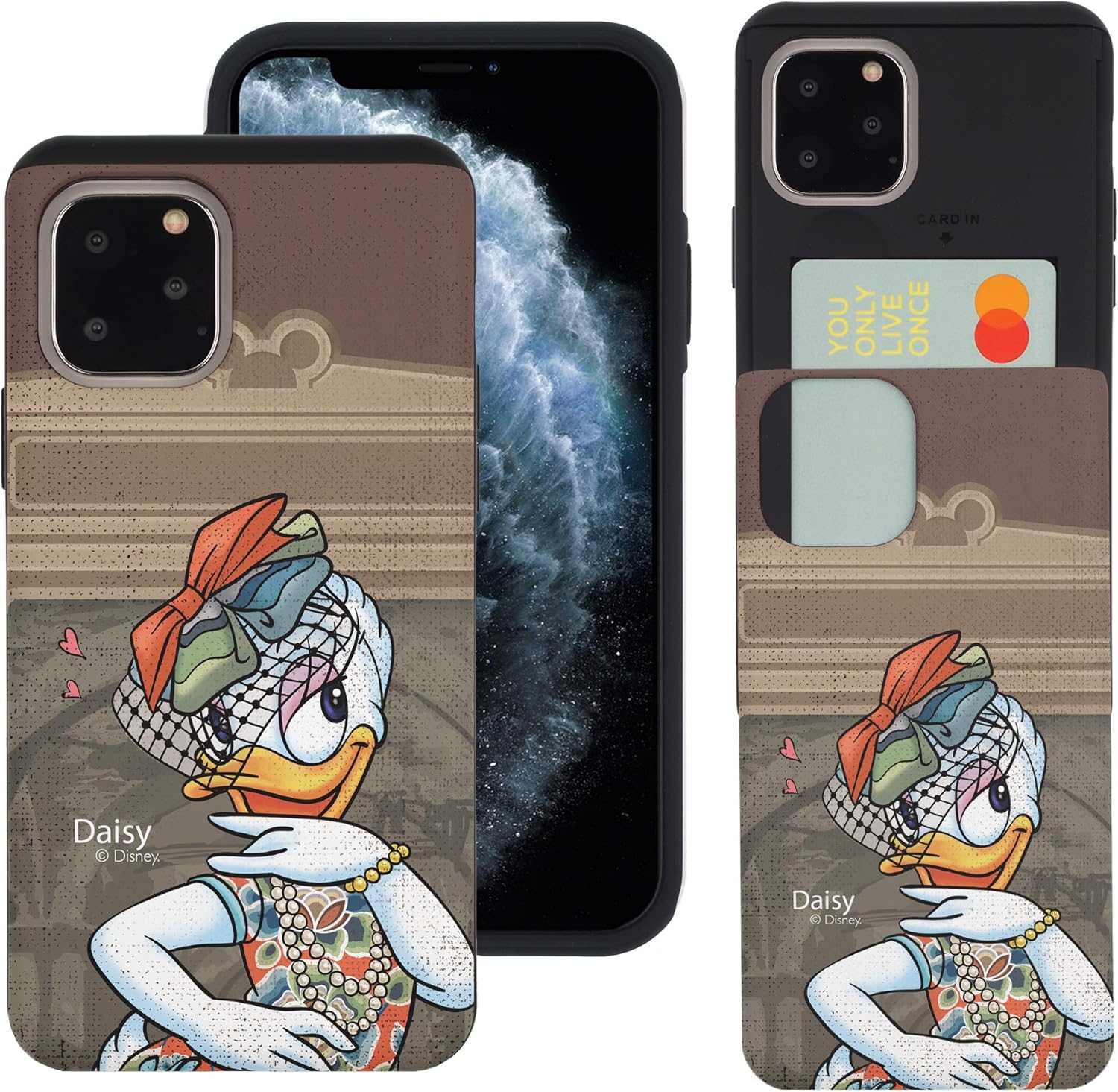 Amazon Co Jp Iphone 11 Pro ケース と互換性があります Disney Daisy Duck ディズニー デイジーダック カード スロット ダブル バンパー スマホ ケース アイフォン 11 プロ ケース 5 8 オリエンタル デイジーダック リボン 並行輸入品 家電 カメラ