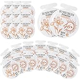 Heigble 50 Pcs Sunscreen Bulk Mini Travel Size Sunscreen Packets SPF 46+ Summer Party Gifts for Women Girl