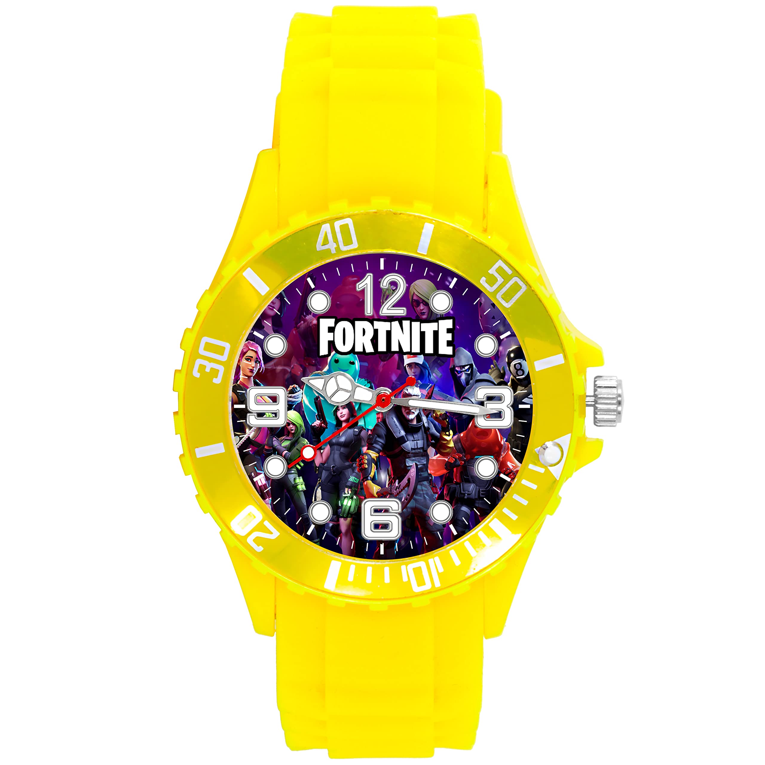 TAPORT Quartz Watch Yellow Silicone for Fans of Games