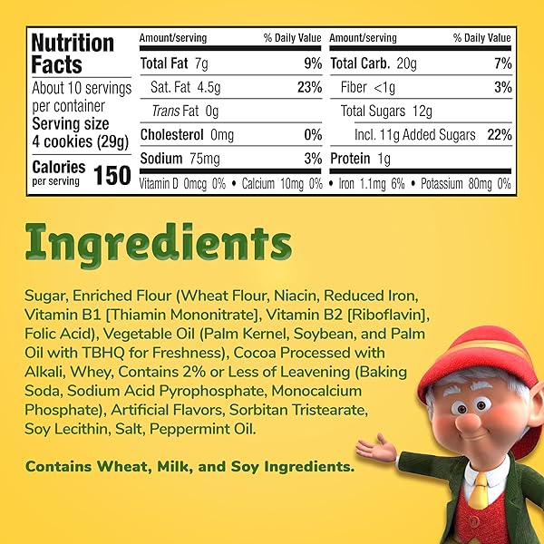 KEEBLER FUDGE MINT DELIGHTS, MINT COOKIES DUNKED IN KEEBLER FUDGE, 10 OZ