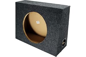 American Sound Connection Single 12" Subwoofer Regular Standard Cab Truck Sub Box Enclosure 5/8" MDF