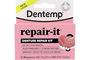 Dentemp Repair Kit - Repair-It Advanced Formula Denture Repair Kit - Denture Repair Kit Repairs Broken Dentures - Denture Rep