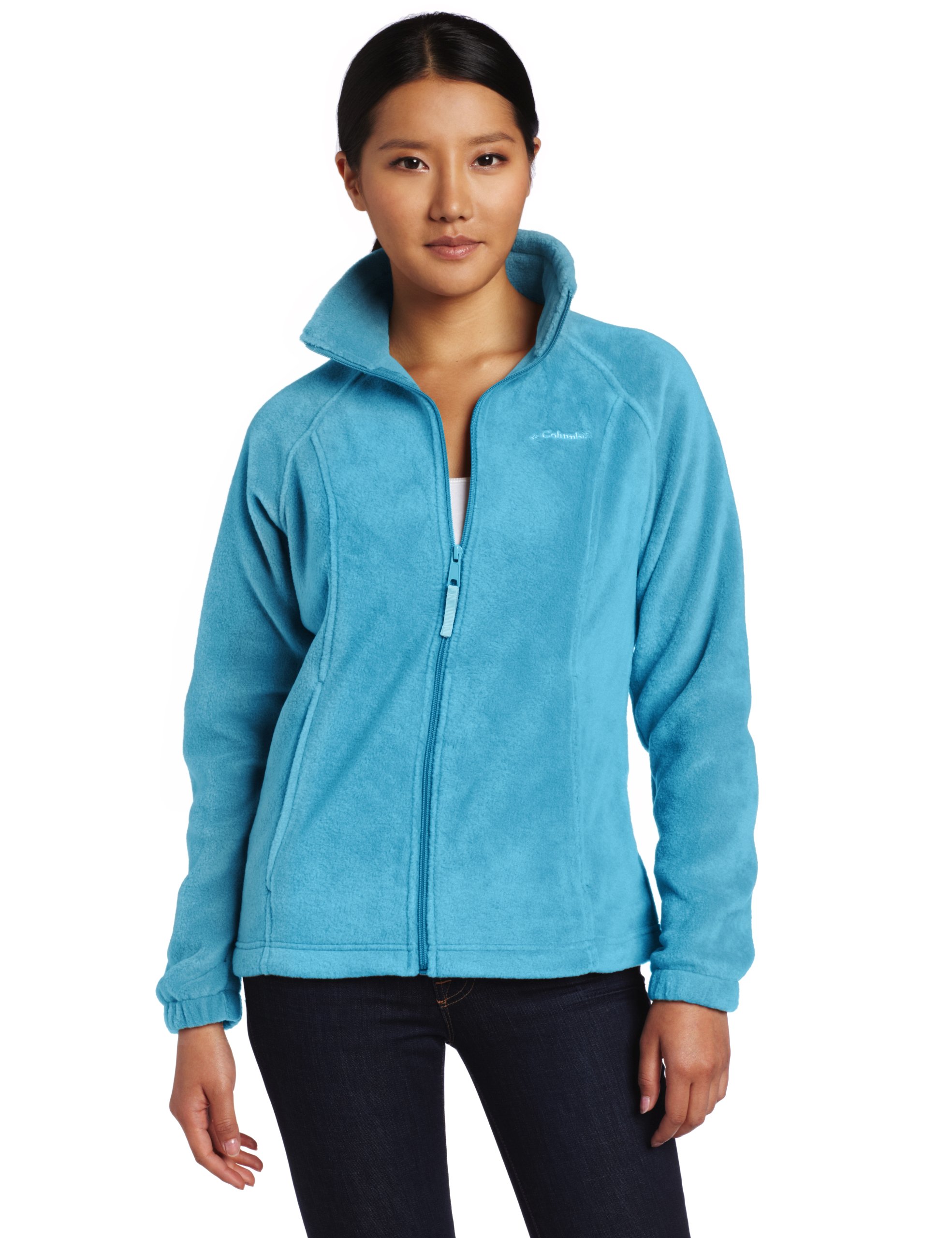 Columbia Womens Benton Springs Full Zip Fleece, Oxide Blue, Large Image