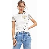 Desigual Women's Woman Knit T-Shirt Short Sleeve