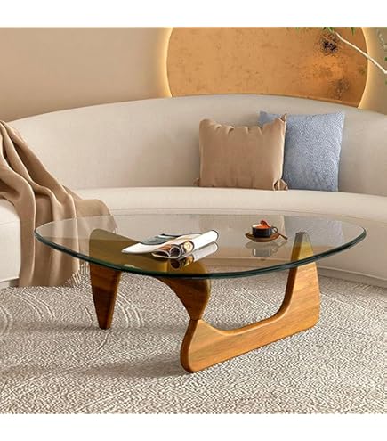 Amazon.com: Muralister Triangle Glass Coffee Table, Mid