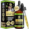 Billion Pets - Hemp Oil for Dogs and Cats - Helps with Anxiety, Pain, Stress, Sleep, Arthritis, Seizures Relief - Hip and Joint Support - Calming Drops Treats