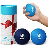 Serenilite Hand Therapy Exercise Stress Ball Bundle, Tri-Density Stress Balls for Adults &amp; Grip Strengthening, Squeeze Balls for Hand Therapy, Hand Therapy Balls, Squeeze Ball, Hand Balls for Therapy