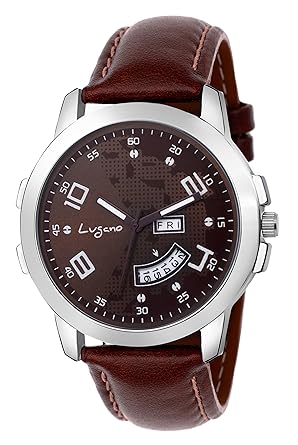 LG 1107 Ch Exquisite & Royal Brown Dial Day & Date Watch - for Men