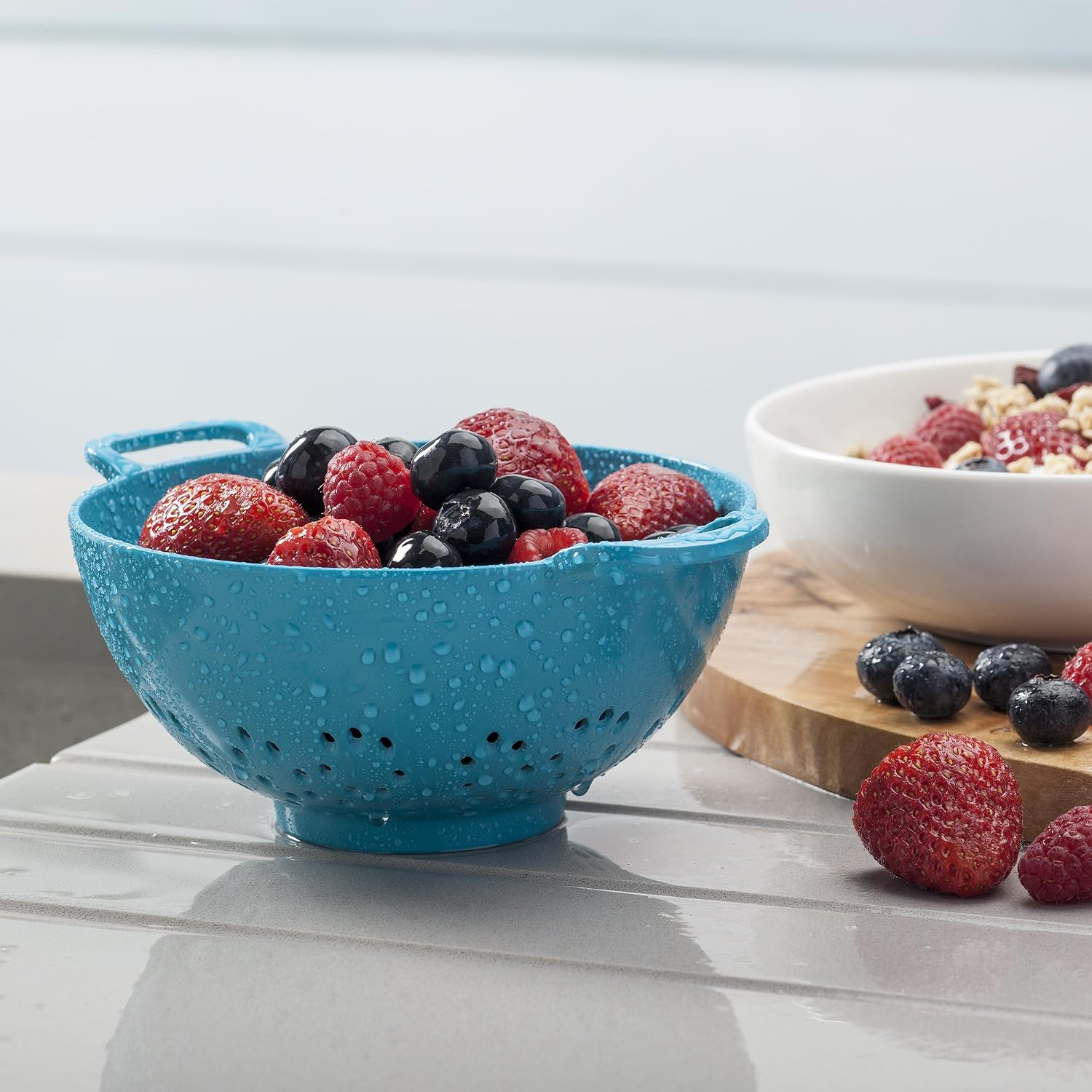 Zeal G209A Melamine Colander, Aqua,15cm - Image 4