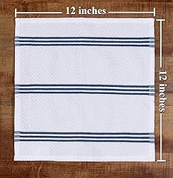 Kitchen Towels Dishcloths 100% Cotton, Set of
