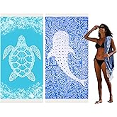 Widdonen Thin Turkish Beach Towel Quick Dry Absorbent Cotton Lightweight Bath Pool Towels Extra Large Oversized Sand Free Beach Stuff Cloud Adults Gift