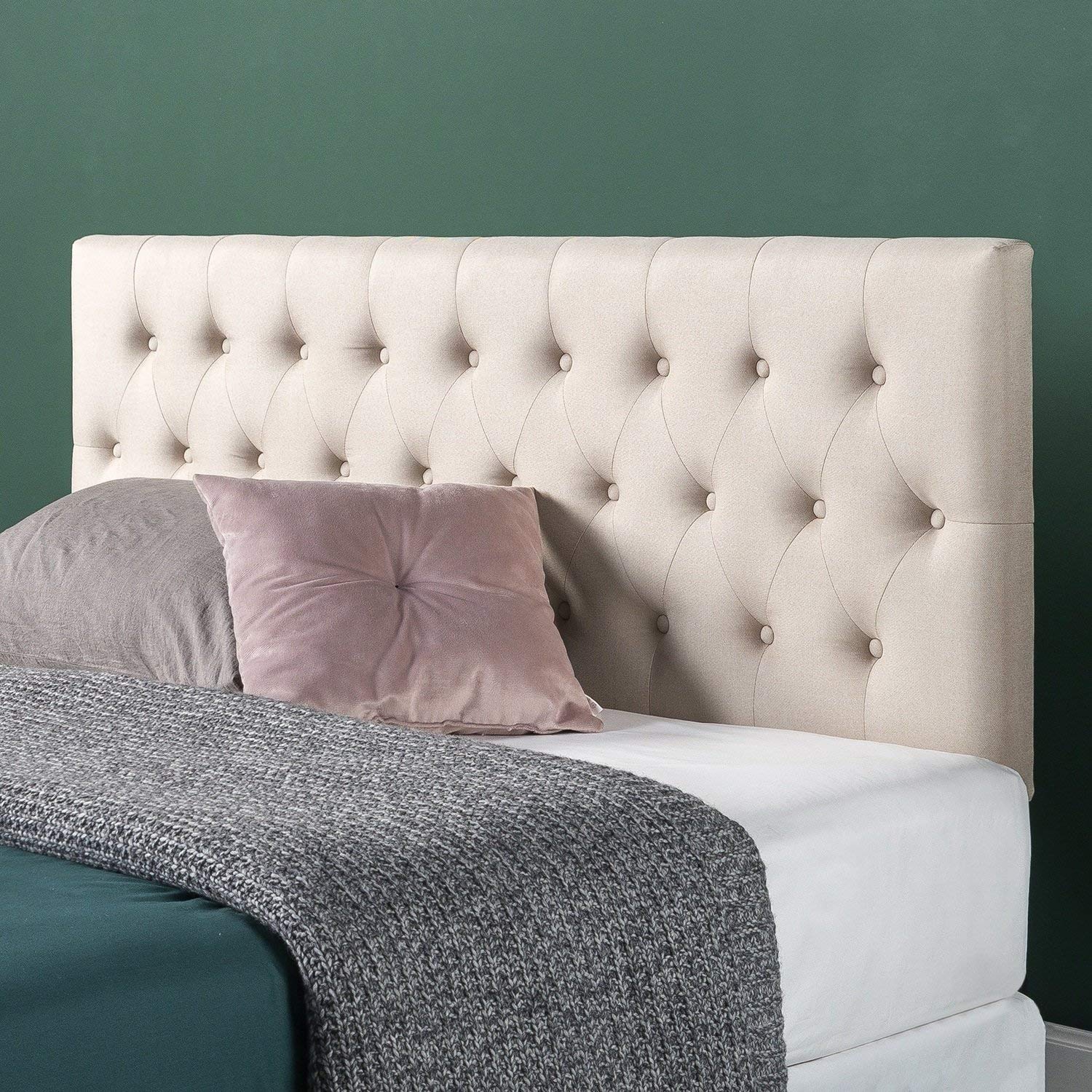 Best King Tufted Headboard Taupe