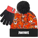 Fortnite Boys Winter Beanie Hat and Snow Gloves for Boys 2 Piece Set