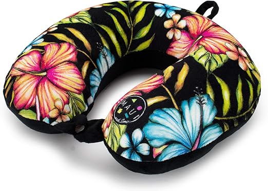 Amazon Com Maui And Sons Hawaiian Memory Foam Travel Neck Pillow