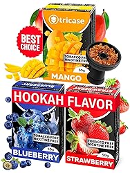 3 pcs Tobacco Free Shisha Hookah Flavors Bundle 1.7