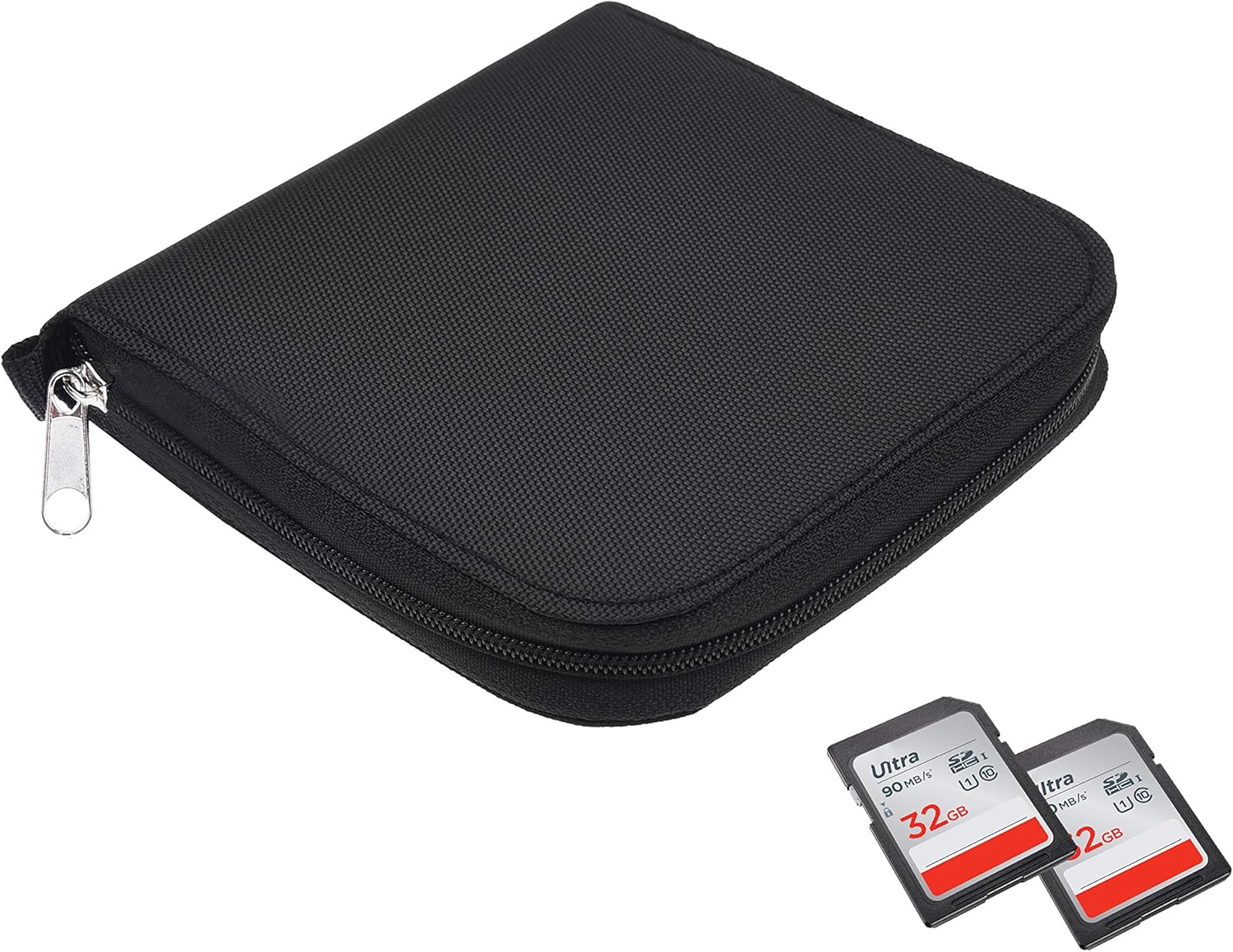 Memory Card Case, Fits up to 88x SD, SDHC, Micro SD, Mini SD and 4X CF, Holder with 88 Slots (8 Pages) - Image 4