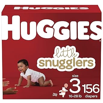 Diapers Size 3 Huggies Little Snugglers Disposable Baby Diapers 156ct One Month Supply Amazon Ca Industrial Scientific