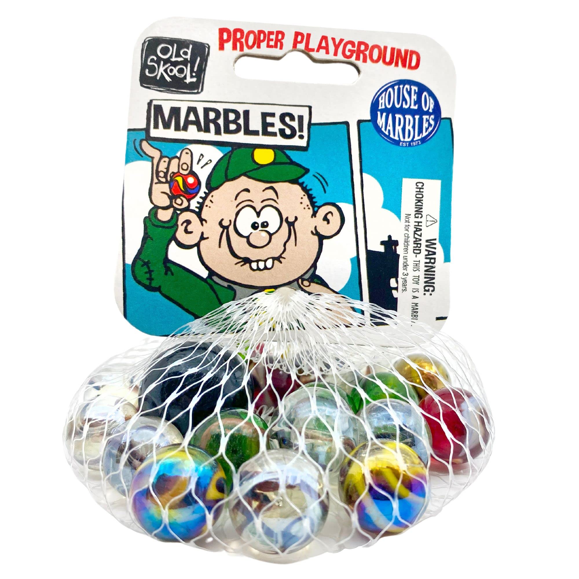 House of Marbles Old Skool Net Bag Marble