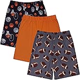 US Angels Boys Sleep Shorts - 3 Pack, Summer Pajama Shorts Set, Soft Boys' PJ Bottoms, Teen & Kids Size 5 6 7 8 10-12 14-16
