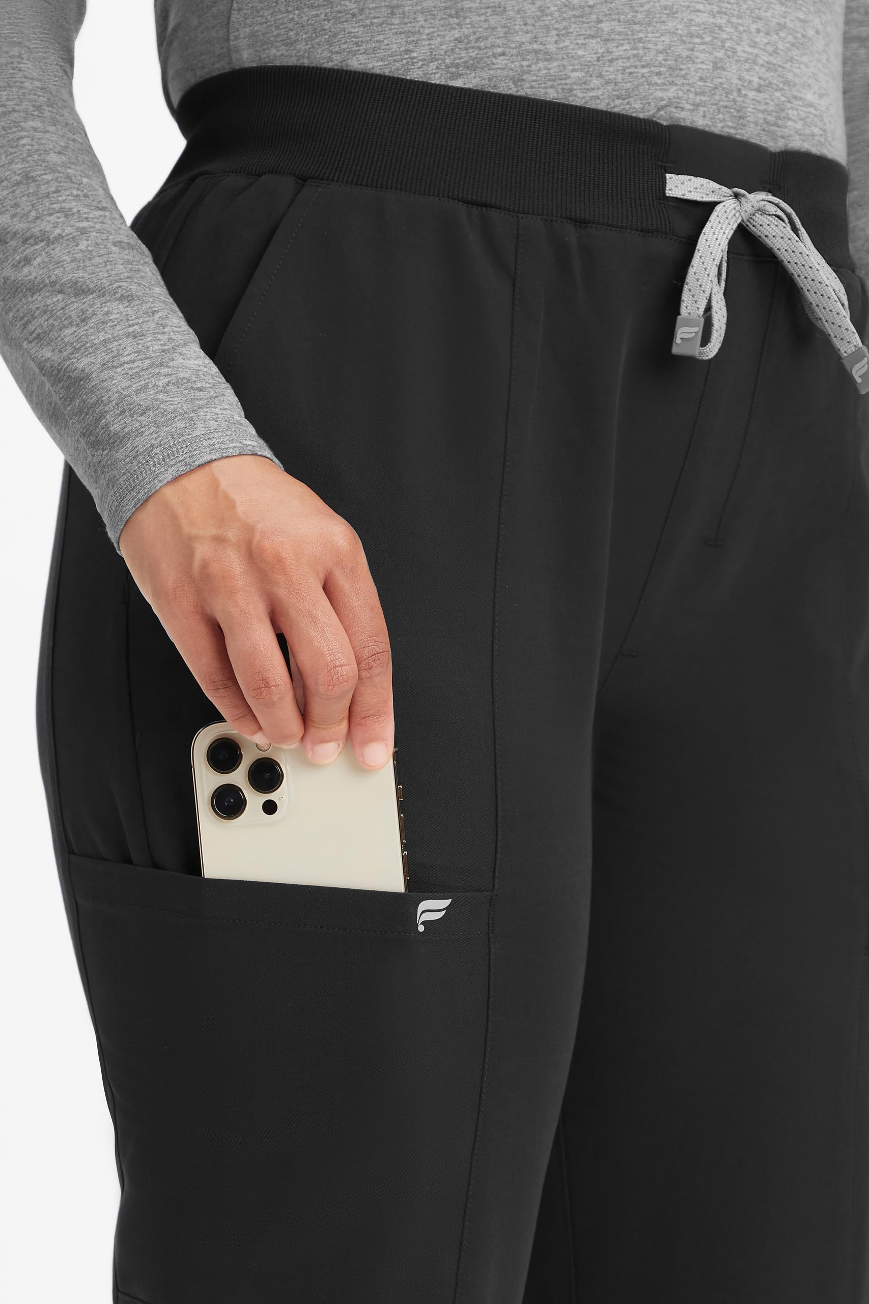 Fabletics Women's Active Scrub Jogger - MotionTech, Pocket-Packed, Lightweight, Wrinkle-Resist, Semi-Slim Fit