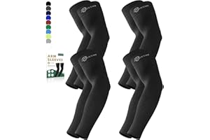 BHYTAKI Cooling Compression Arm Sleeves for Men Women,UPF50 UV Sun Protection Sleeves for Work Sport Tattoo Cover Up