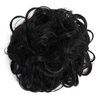 2 Sarla Synthetic Drawstring Bun Curly Hairpieces Wavy Hair