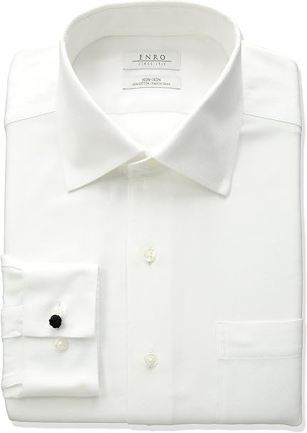 white textured dress shirt