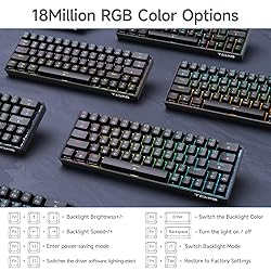 DIERYA T63 60% Wireless Mechanical Gaming Keyboard