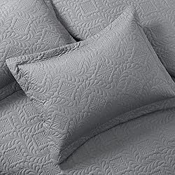 EXQ Home Quilt Set Full/Queen Size Grey 3