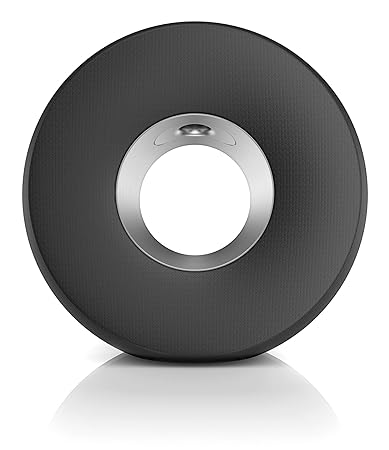 Philips Fidelio DS3800W SoundRing AirPlay Speaker für iPad/iPhone (AUX, USB Port zum Laden , WLAN) silbergrau