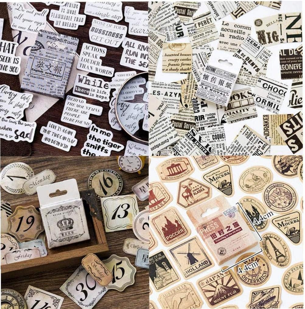 Kit Scrapbooking Voyage 200 Pièces - Autocollants Vintage Thème Nature Pour Bullet Journal, Albums Et Carnets