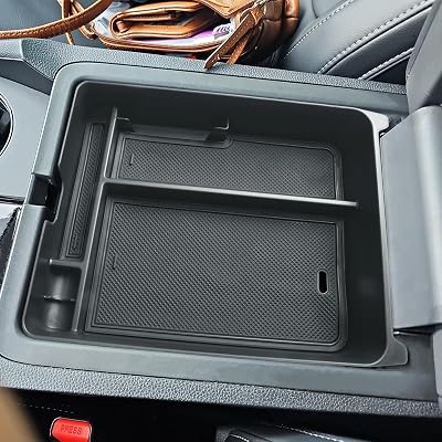 EDBETOS Center Console Organizer Compatible with 2023 2024 2025 Honda Pilot, 2024 2025 Ridgeline/Passport Insert Tray Secondary Storage Armrest Box ABS Plastic Material, Black