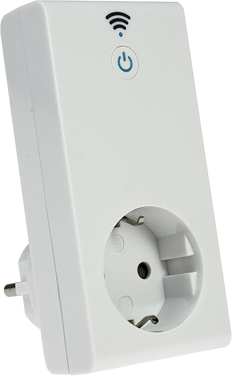 asSchwabe W de LAN de Enchufe pilotable Internet Via Smartphone de aplicacin Android y iOS Inteligente Smart Home Enchufe 1Pieza Color Blanco 24081