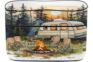 Whosucclay RV Trailer Propane Tank Cover Fit for Dual 20/30/40lb Tanks,Campfire Zipper Camper Propane Tank Protector Must-Hav