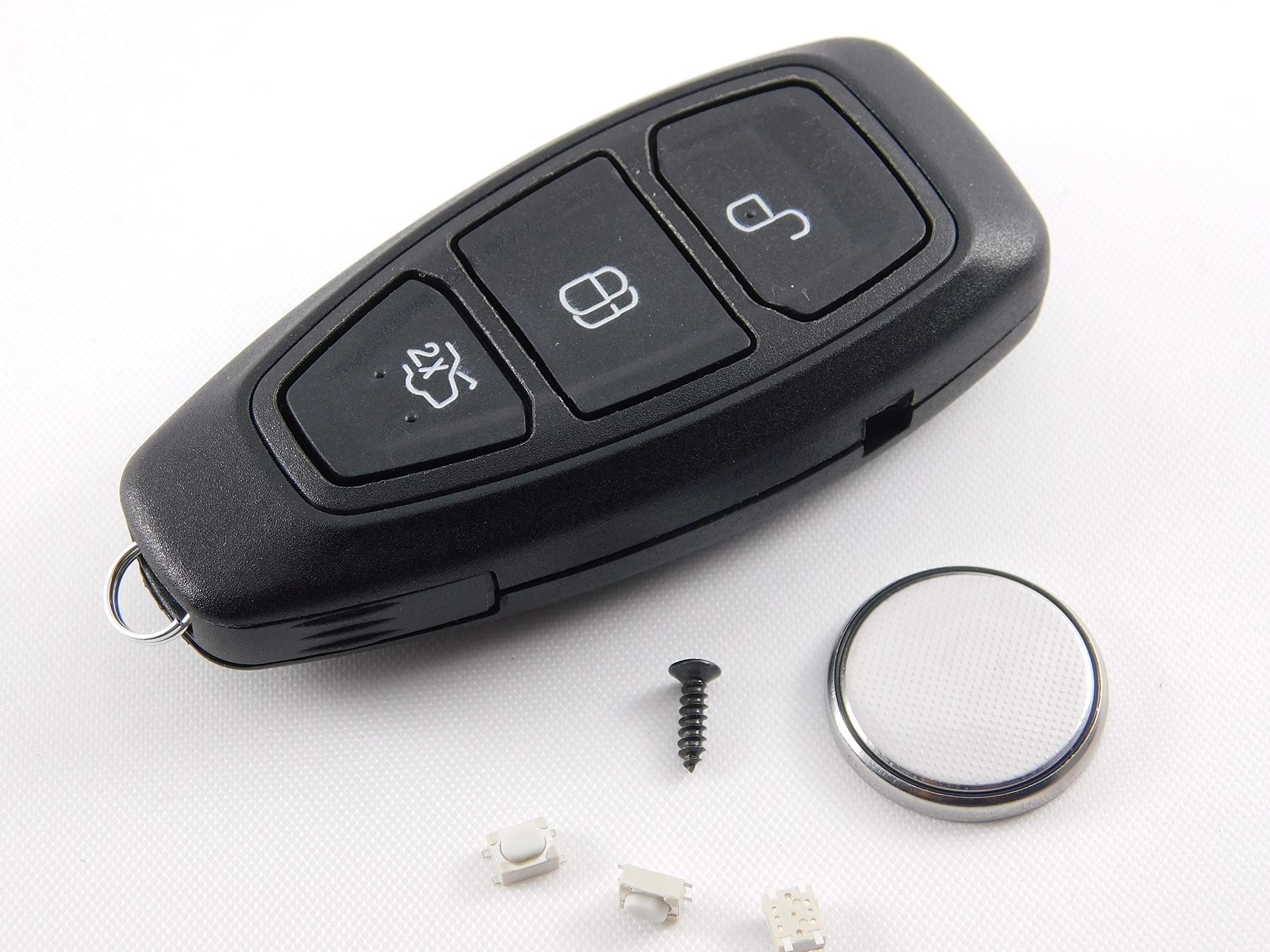 Automobile Locksmith Repair Kit for Ford Fiesta Focus Mondeo Kuga 3 Button Remote Key Shell Case Repair