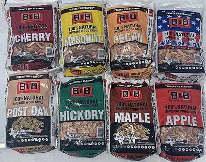 B&B Charcoal Wood Chip Variety 8 Pack