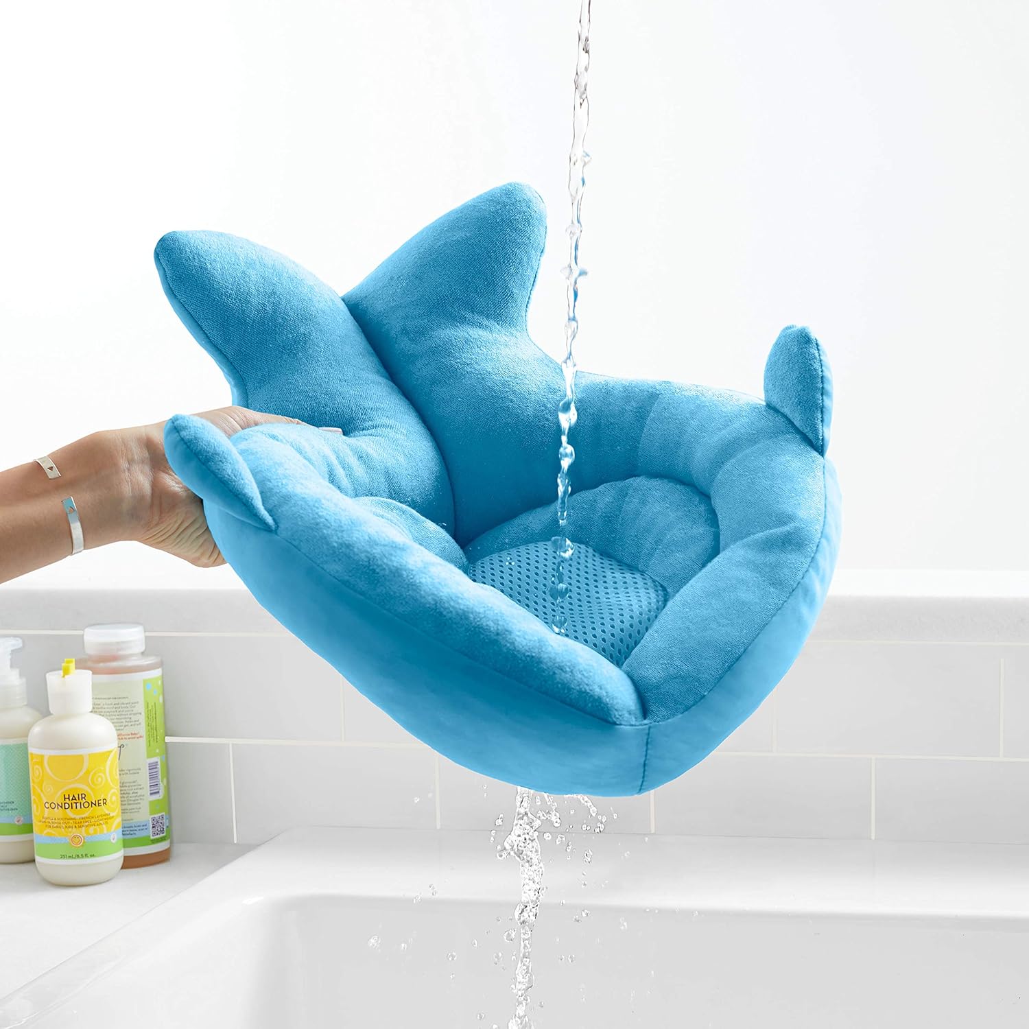 Skip Hop Baby Bath Tub: Moby Newborn Softspot Sink Bather, Blue : Baby