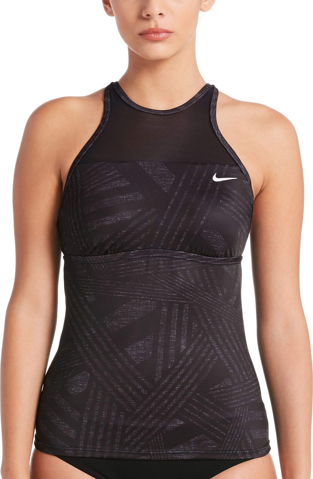 Nike Women's 61 Dazzle High Neck Tankini Beachwear Central