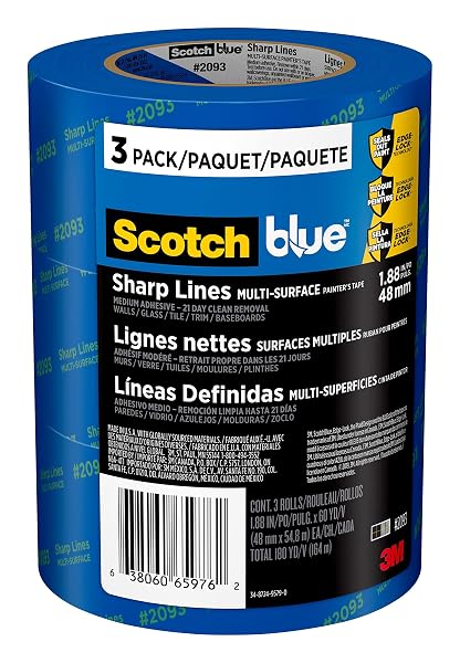 SCOTCHBLUE SHARP LINES PAINTER’S TAPE, 1.88 INCHES X...