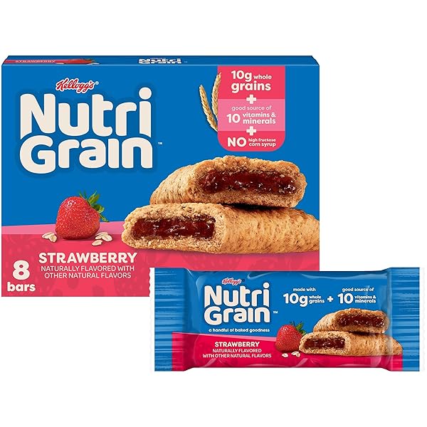 NUTRI-GRAIN BREAKFAST BARS, MADE WITH 10G WHOLE GRAINS,...