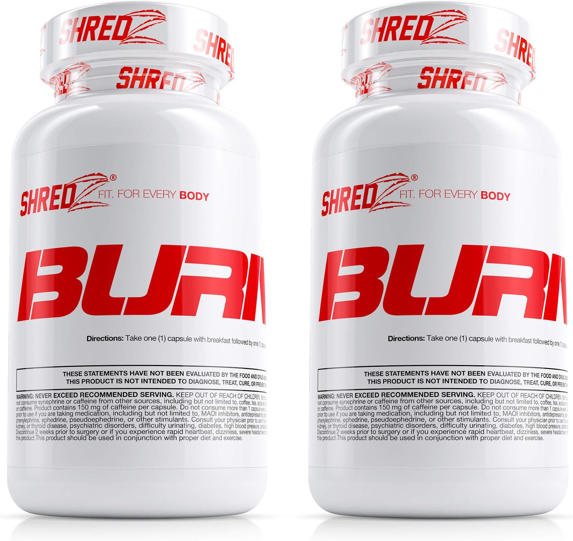 SHREDZ® Burner for Men (2 Months) – Lose Weight, Increase Energy, Best Way to Shed Pounds! 60 capsules