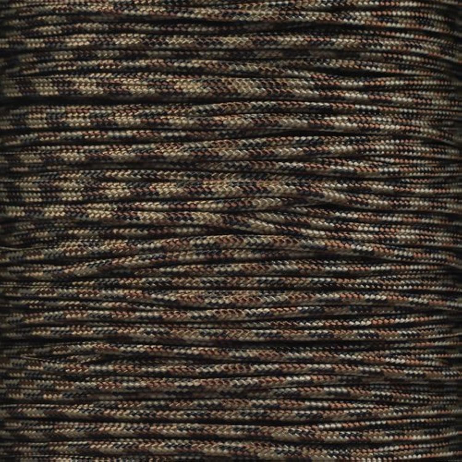 PARACORD PLANET 10, 25, 50, and 100 Foot Hanks of 425 Paracord (3mm) - Made of 100% Nylon for Tactical, Crafting, Survival, General Use, and Much More (Brown Camo, 100 Feet)