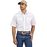Wrangler Black Sport Western Men's Collared Short Sleeve Snap Shirt 1071106BK
