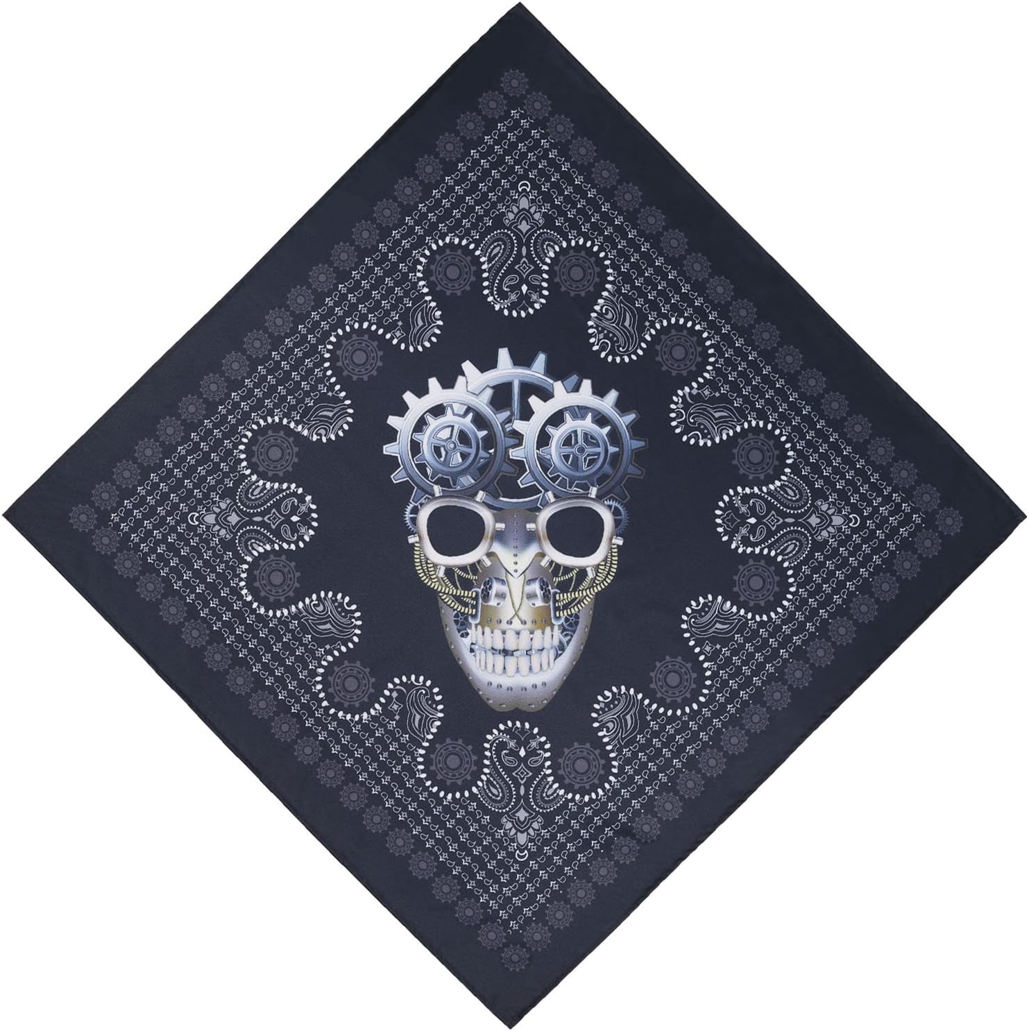 Bandana for Men - Not Fade Printed Pirate Hat Bandana Cowboy Large Scarf Headband