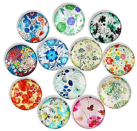 Cosylove 16 imanes Big Flower para Nevera, de Cristal, para ...